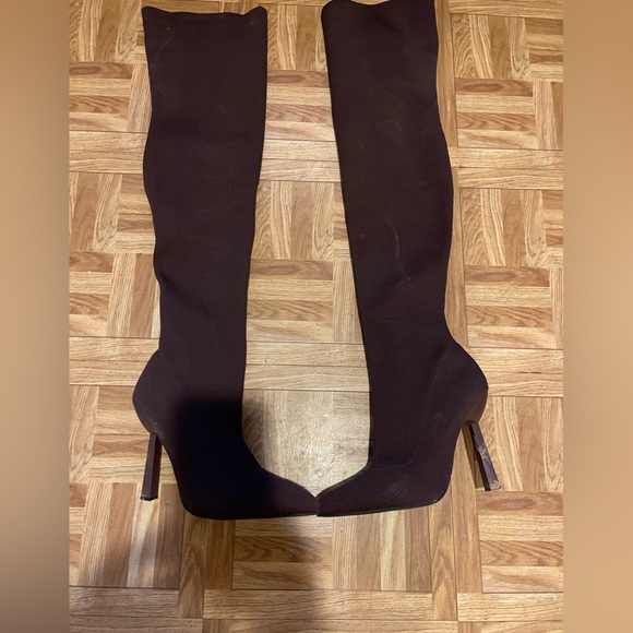 Thigh high boots worn once. - Picture 2 of 2